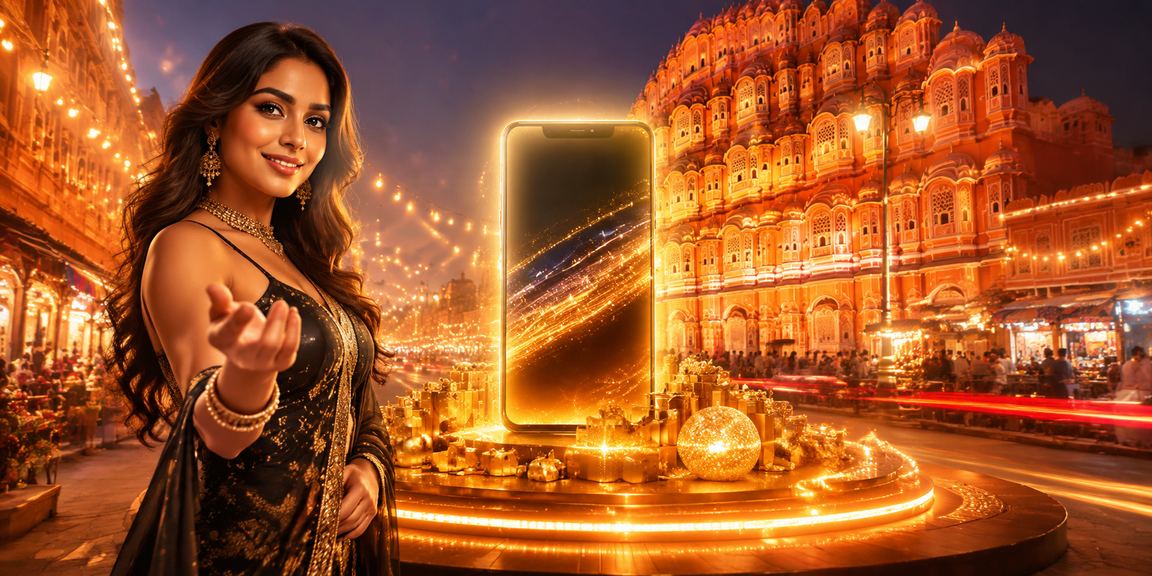 Night market atmosphere in Jaipur with players depositing and playing Teen Patti